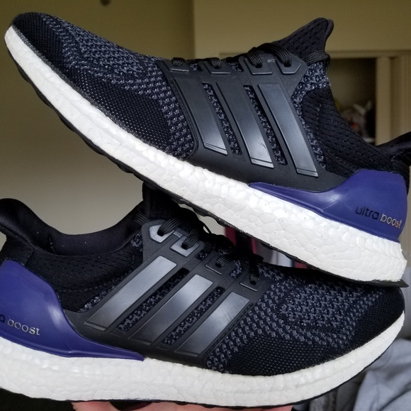 Adidas Ultra Boost 1.0 OG Core Black Purple - Picture 1 of 8